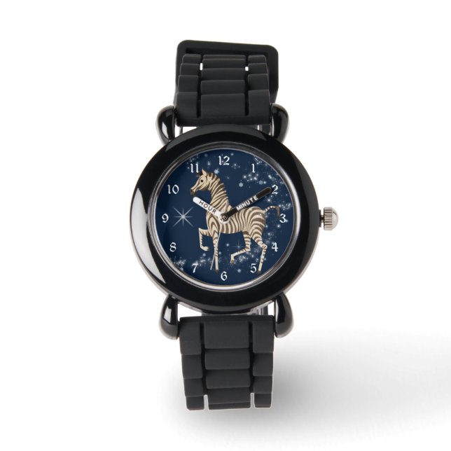 Reloj De Pulsera Niñas azules de la estrella Purpurinoso (Anverso)