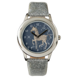 Reloj De Pulsera Niñas azules de la estrella Purpurinoso