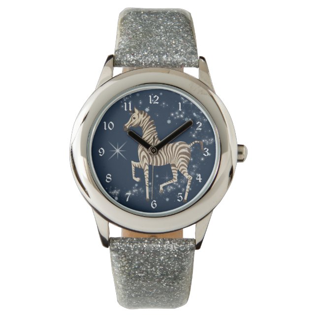 Reloj De Pulsera Niñas azules de la estrella Purpurinoso (Anverso)