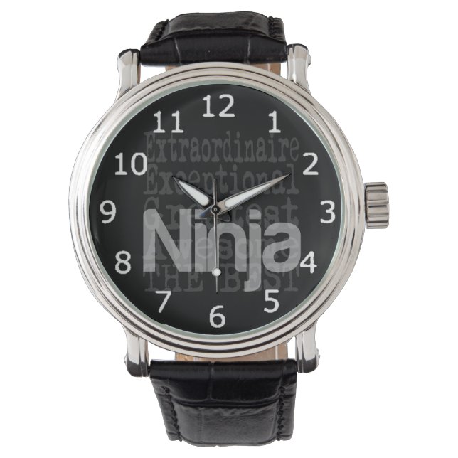 Reloj De Pulsera Ninja Extraordinaire (Anverso)