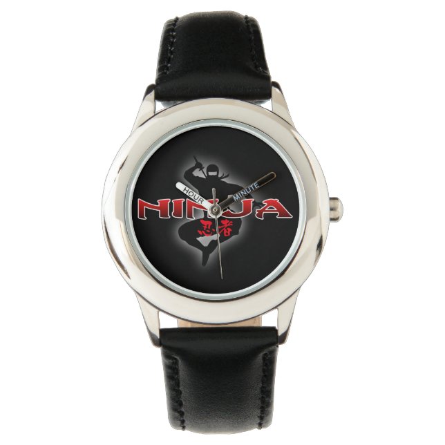 Reloj De Pulsera Ninja Silhouette (Anverso)