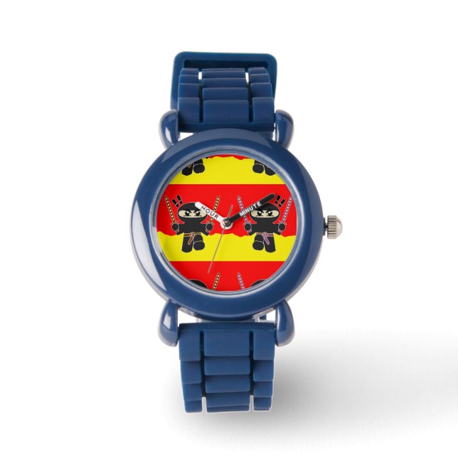 Reloj De Pulsera ninjas enojadas (Anverso)