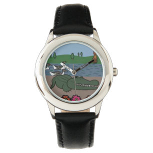 Reloj de pulsera niño/a con diseño de cocodrilo