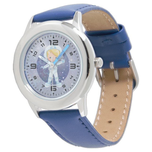 Reloj De Pulsera Niño astronauta Espacio exterior (Angular)