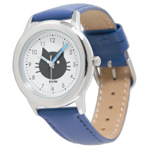 Reloj De Pulsera Niño azul hermoso del gato del gatito