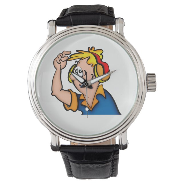 Reloj De Pulsera Niño Con Auriculares (Anverso)