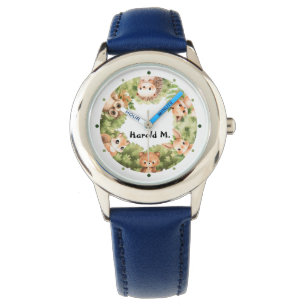 Reloj De Pulsera Niño de bosque de animales de bosque personalizado