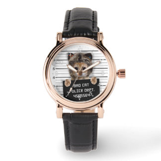 Reloj De Pulsera Niño malo del gato lindo