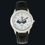 Reloj De Pulsera Niños acribillados niños modernos de autos de la p<br><div class="desc">Este lindo y moderno reloj de niños cuenta con un personalizado de autos de policía y un lugar para que le agregues el nombre de tus hijos. ¡Perfecto para cualquier niño que sueñe con ser policía! Con números claros y un fondo azul,  esto es genial para un niño primero.</div>
