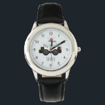 Reloj De Pulsera Niños acribillados niños modernos de autos de la p<br><div class="desc">Este lindo y moderno reloj de niños cuenta con un personalizado de autos de policía y un lugar para que le agregues el nombre de tus hijos. ¡Perfecto para cualquier niño que sueñe con ser policía! Con números claros y un fondo azul,  esto es genial para un niño primero.</div>
