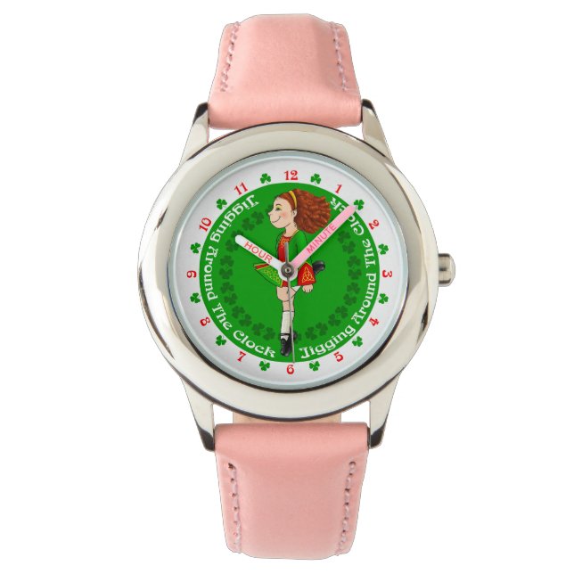 Reloj De Pulsera Niños bailarines irlandeses Watch (Anverso)