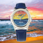Reloj De Pulsera Niños Ballena Océano Pescado Cute Niños Azules Mod<br><div class="desc">Azul,  ballena,  olas oceánicas,  peces,  niños personalizados miran. acuarela náutica. Perfecto para los niños.</div>