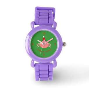 Reloj De Pulsera Niños cangrejos navidades vigilan