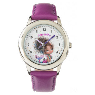 Reloj De Pulsera Niños Chicas de sirenas marrones