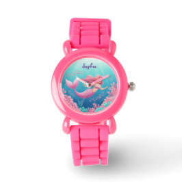 Reloj De Pulsera Niños con sirenas subacuáticas vigilan