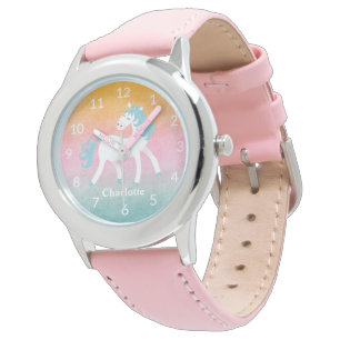 Reloj De Pulsera Niños con unicornio