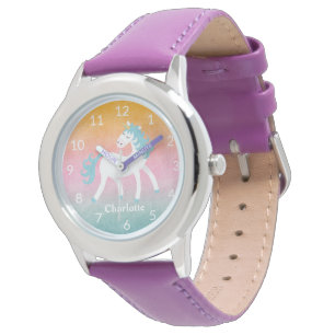 Reloj De Pulsera Niños con unicornio