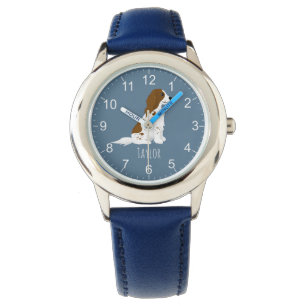 Reloj De Pulsera Niños Cute Blue Springer Spaniel Dog Kids