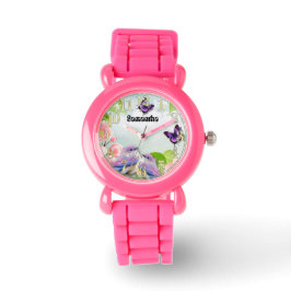 Reloj De Pulsera Niños Cute Mariposa Ave