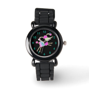 Reloj De Pulsera Niños de caniche rosado