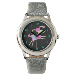 Reloj De Pulsera Niños de caniche rosado