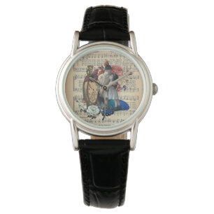 Reloj De Pulsera Niños de la cosecha de vintage y Collage floral