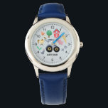 Reloj De Pulsera Niños de la granja de animales y de los niños de l<br><div class="desc">Este lindo y moderno reloj infantil cuenta con personalizados de animales de granja, con un tractor azul, caballo, cerdo, conejo, pollos, granero rojo y flores, y puede ser personalizado con el nombre de tu hijo. Con números claros y fácilmente legibles, este 'primer' reloj es genial para niños o niños recién...</div>