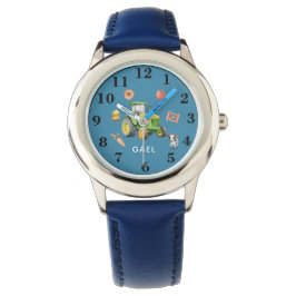 Reloj De Pulsera Niños de la granja de animales y tractores y niños