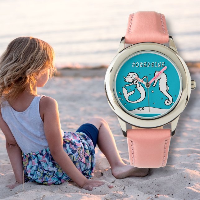 Reloj De Pulsera Niños de plantilla de nombres de caballitos de mar (Subido por el creador)