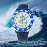 Reloj De Pulsera niños de unisex genial navegando por dinosaurio Wa<br><div class="desc">niños de unisex genial navegando por dinosaurio Watch</div>