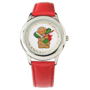 Reloj De Pulsera Niños de vacaciones Vigilan/Gingerbread Man