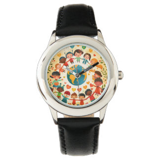 Reloj De Pulsera Niños del mundo: diversidad y paz