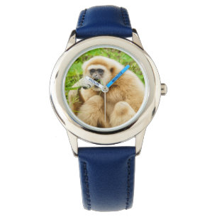 Reloj De Pulsera Niños divertidos del mono del Gibbon