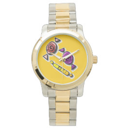 Reloj De Pulsera Niños dulces dulces en naranja