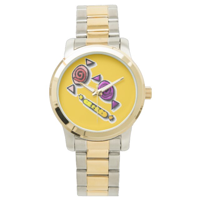 Reloj De Pulsera Niños dulces dulces en naranja (Anverso)