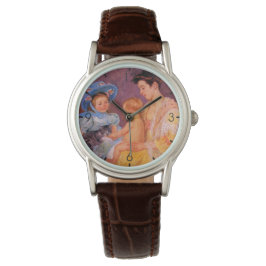 Reloj De Pulsera Niños jugando con un gato (por Mary Cassatt)