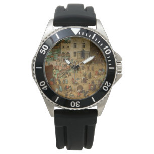 Reloj De Pulsera Niños jugando juegos (Pieter Bruegel el mayor)