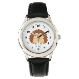 Reloj De Pulsera niños lindos amantes de hedgehog agregar nombre un
