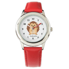 Reloj De Pulsera niños lindos amantes de los hedgehog agregar nombr