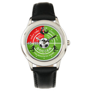 Reloj De Pulsera Niños, partido de fútbol, observación de fútbo