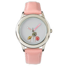 reloj de pulsera Niños pequeño diseño de flor