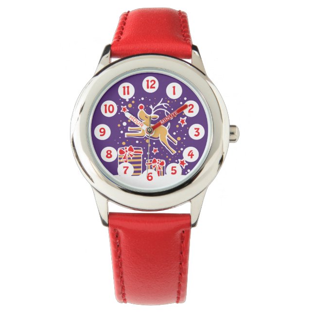 Reloj De Pulsera Niños pequeños simples y numerados que bailan cang (Anverso)