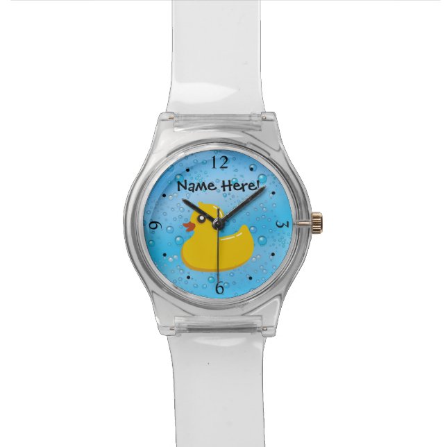 Reloj De Pulsera Niños personalizados burbujas azules de goma del (De cerca)