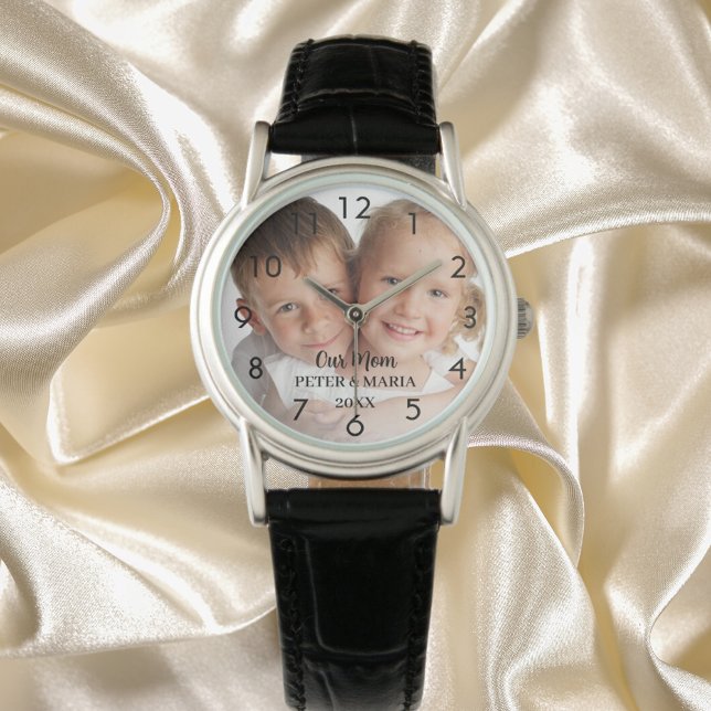 Reloj De Pulsera Niños personalizados nombres de foto años mamá (Subido por el creador)