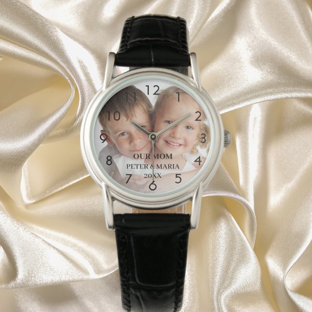 Reloj De Pulsera Niños personalizados nombres de foto años mamá (Subido por el creador)