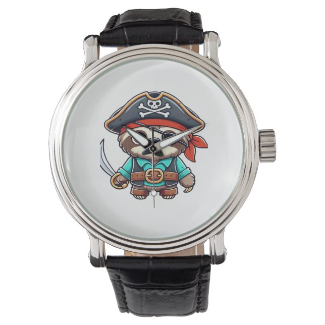 Reloj De Pulsera Niños piratas de Halloween eslovacos hombres eslov (Anverso)
