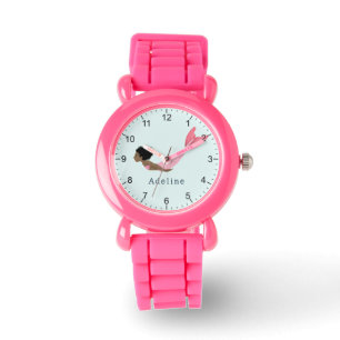 Reloj De Pulsera Niños sirenas mágicas de mar blanco afro chicas