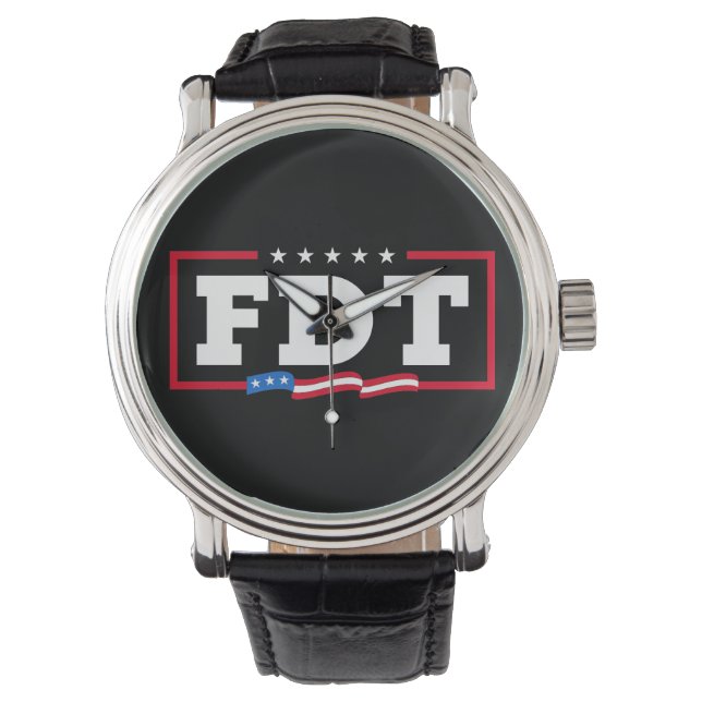 Reloj De Pulsera No a Trump, divertido anti-Trump con el FDT (Anverso)