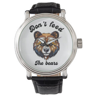 Reloj De Pulsera No alimente a los osos