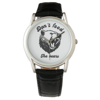 Reloj De Pulsera No alimente a los osos